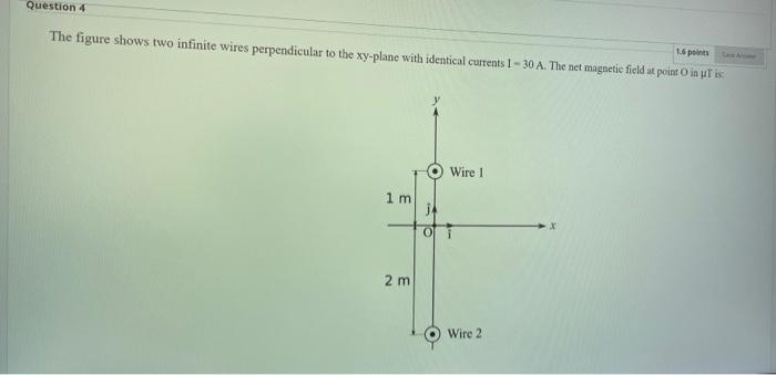 Solved Question 4 The Figure Shows Two Infinite Wires | Chegg.com