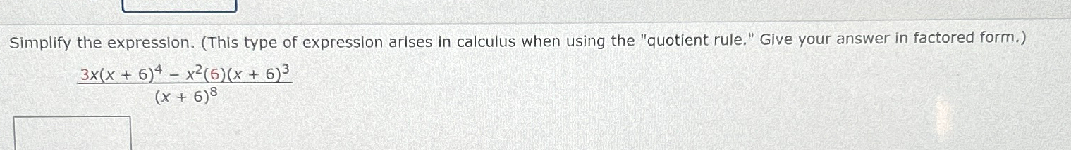 Solved Simplify the expression. (This type of expression | Chegg.com