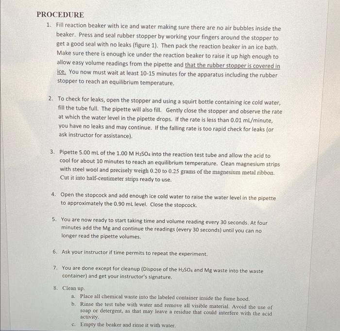 Solved can you please write this procedure for a | Chegg.com