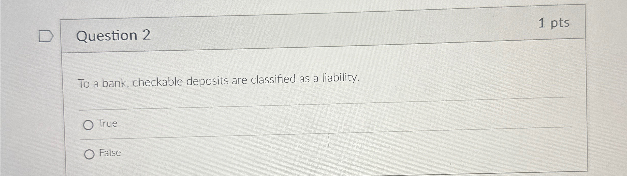 Solved Question 21 ﻿ptsTo a bank, checkäble deposits are | Chegg.com
