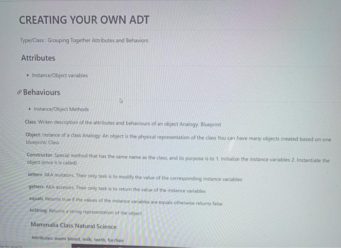 Solved CREATING YOUR OWN ADT Type/Class: Grouping Together | Chegg.com
