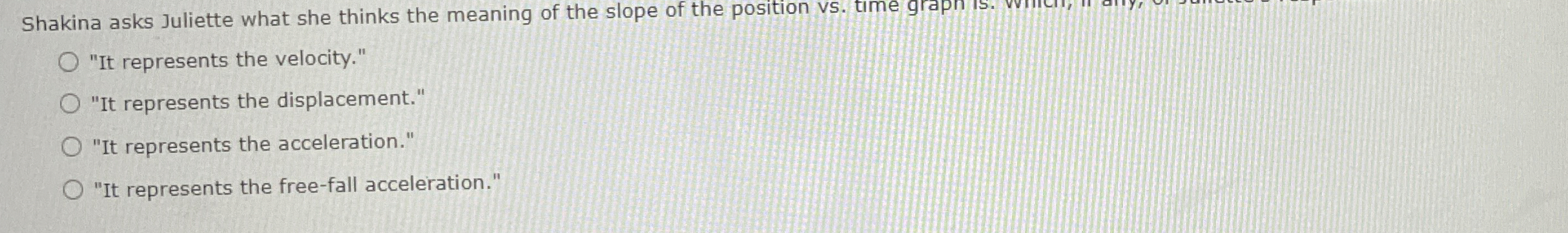 Solved Shakina asks Juliette what she thinks the meaning of | Chegg.com ...
