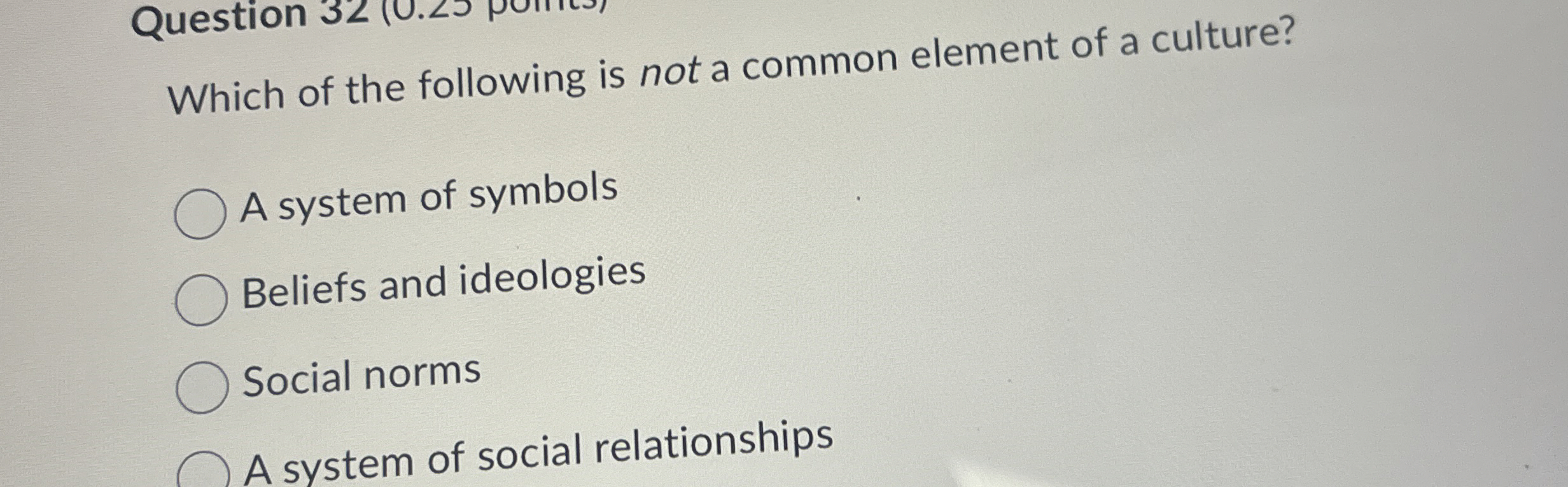 Solved Which of the following is not a common element of a | Chegg.com