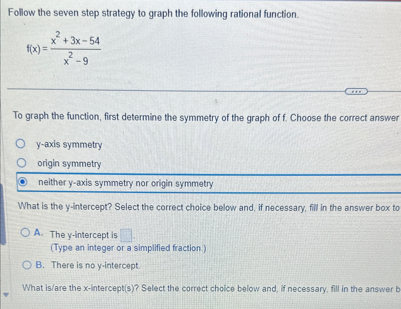 Solved Follow the seven step strategy to graph the following | Chegg.com