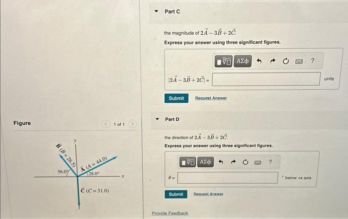 Solved For the vectors shown in the figure, determine | Chegg.com