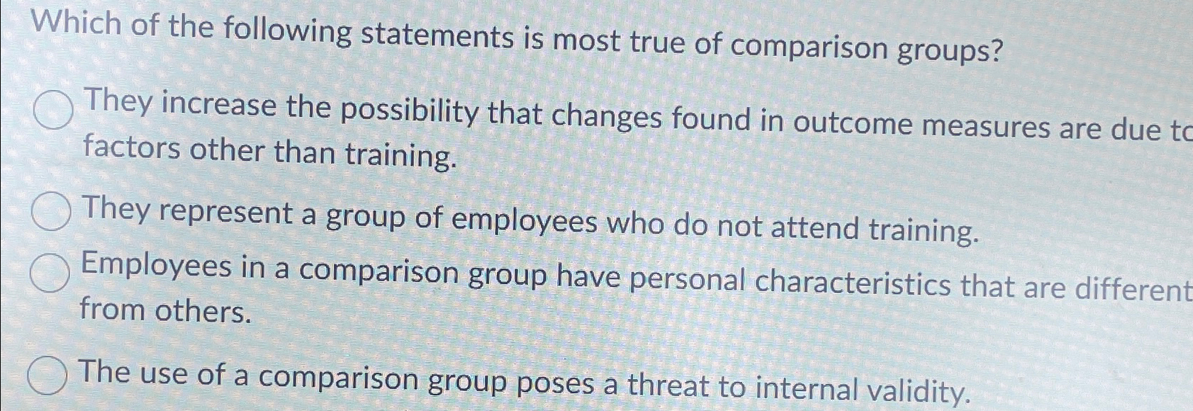 Solved Which of the following statements is most true of | Chegg.com