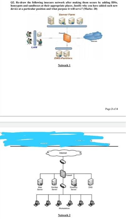 Solved 02. Re-draw the following insecure network after | Chegg.com
