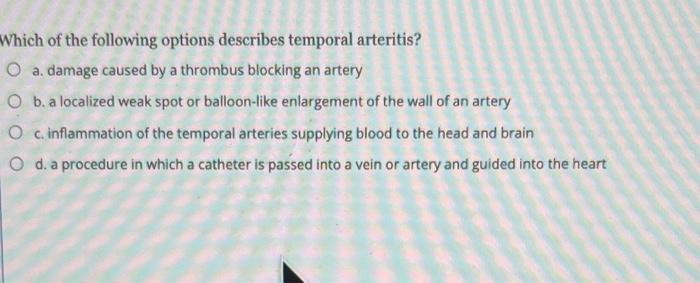 Solved Which of the following options describes temporal | Chegg.com