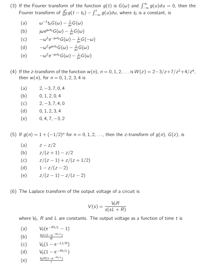 Solved 3 If The Fourier Transform Of The Function G T Chegg Com