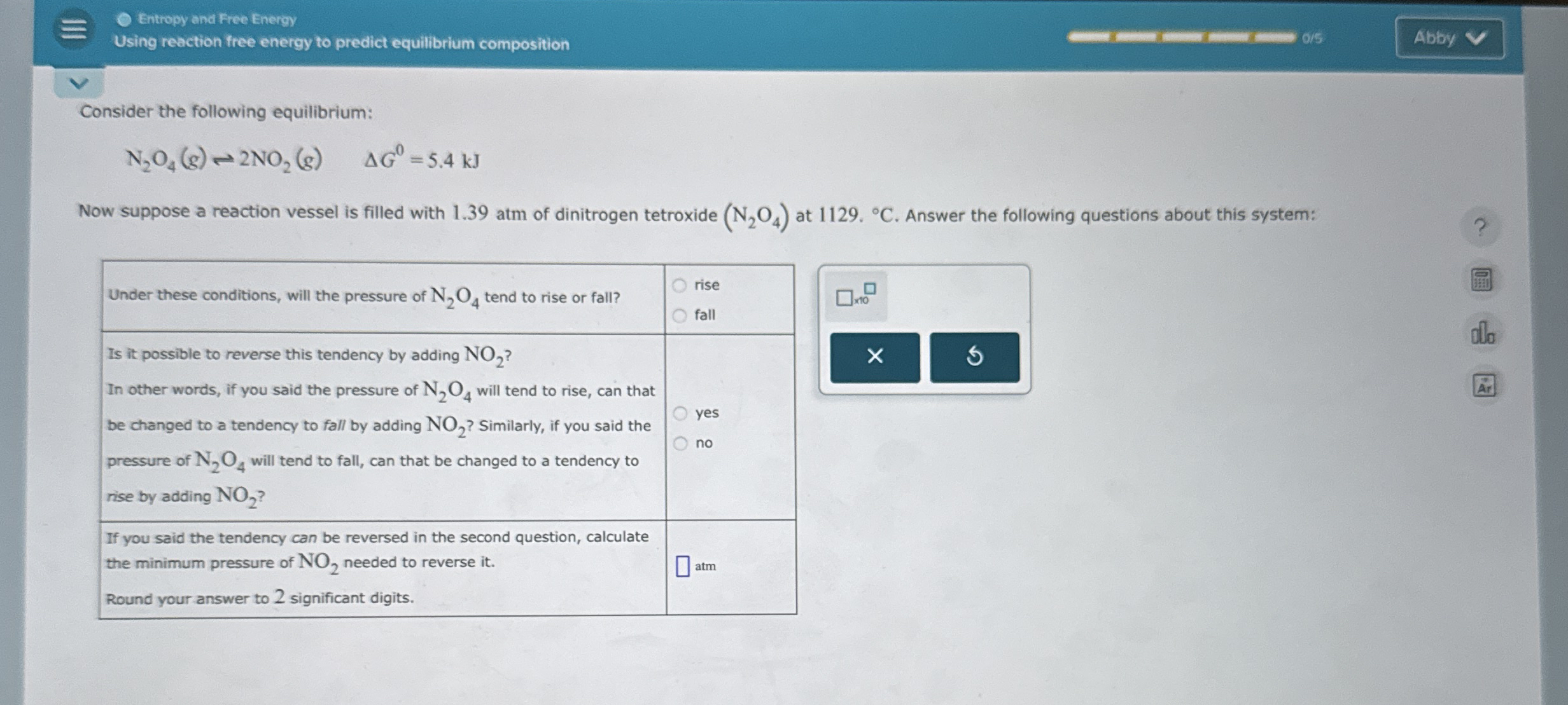 Solved Entropy and Free EnergyUsing reaction free energy to | Chegg.com