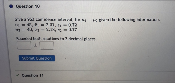 Solved Question 10 U2 given the following information. Give | Chegg.com