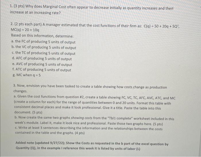 Why Does Marginal Cost Increase As Production Increases