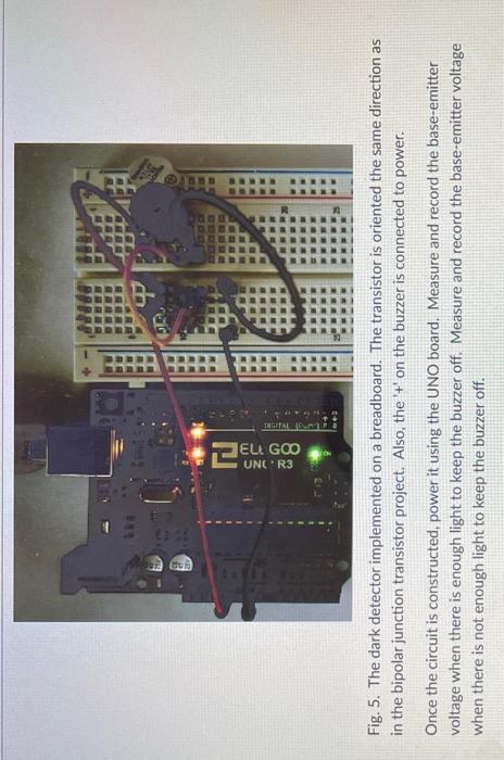 Solved Fig. 5. The dark detector implemented on a | Chegg.com