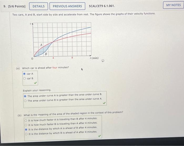 Solved (d) Estimate the time t (in min ) at which the cars | Chegg.com