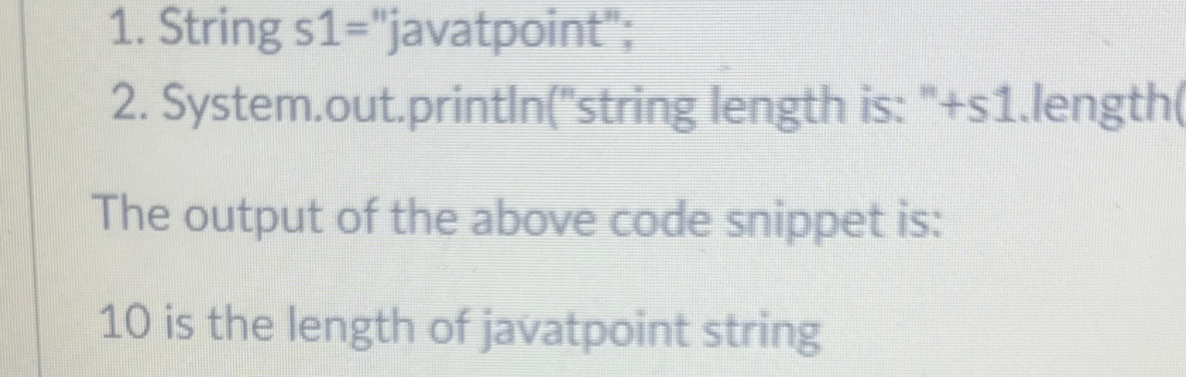 Solved String s1= ﻿