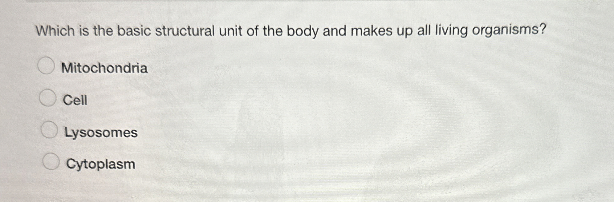 Solved Which is the basic structural unit of the body and | Chegg.com