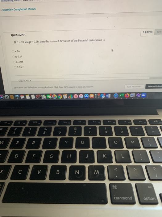 Solved Remain Question Completion Status: 5 points Save | Chegg.com