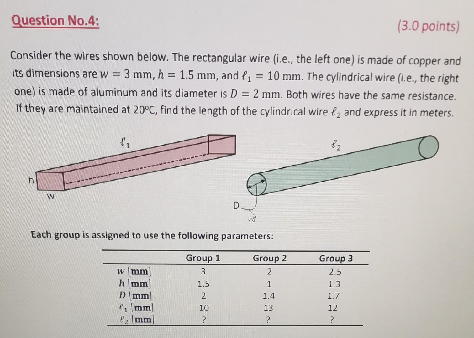 Solved Consider the wires shown below. The rectangular wire | Chegg.com