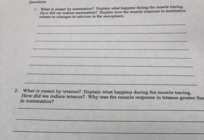 Solved: Questions 1. What Is Meant By Summation? Explain W... | Chegg.com