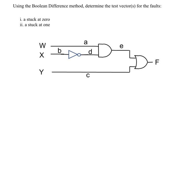 Solved Using the Boolean Difference method, determine the | Chegg.com