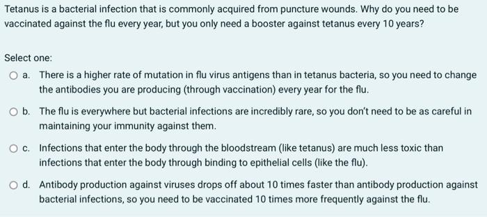 tetanus bacteria or virus