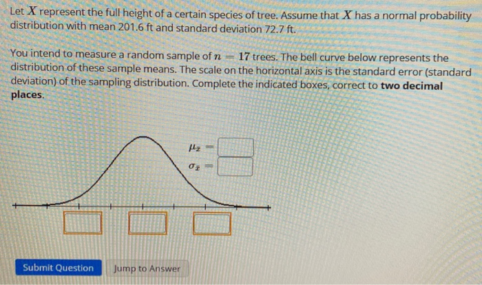 Solved Let X represent the full height of a certain species | Chegg.com