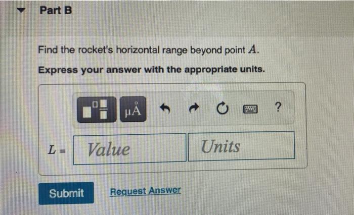 Solved A Test Rocket Starting From Rest At Point A Is | Chegg.com