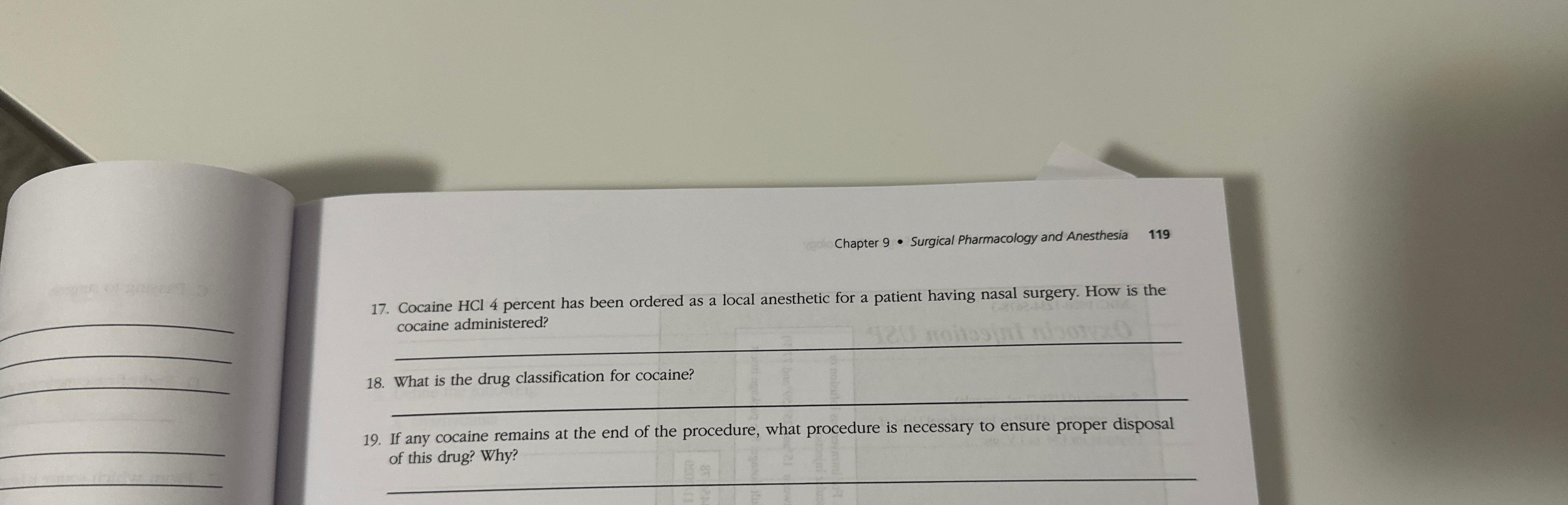 Solved Chapter 9* ﻿Surgical Pharmacology And | Chegg.com