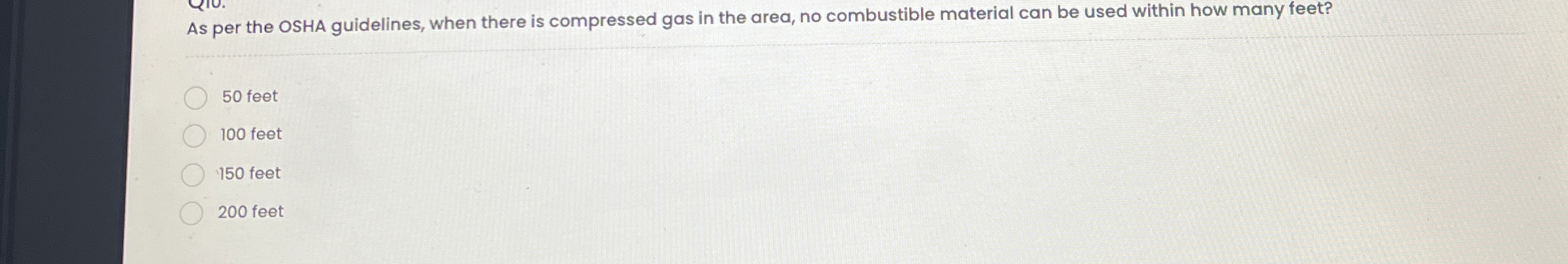 Solved As per the OSHA guidelines, when there is compressed 