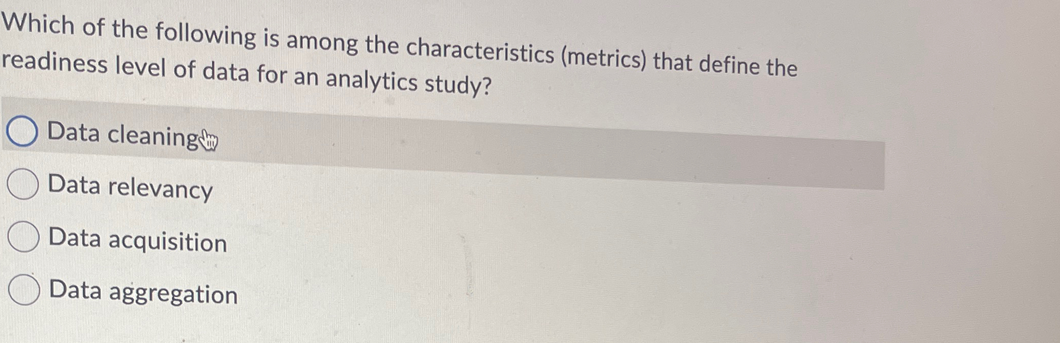 Solved Which of the following is among the characteristics | Chegg.com
