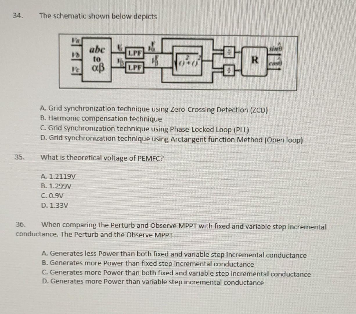 Solved 34. The schematic shown below depicts LP abe to