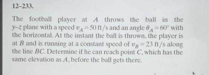 А - VA - The Football Player At A Throws The Ball In | Chegg.com