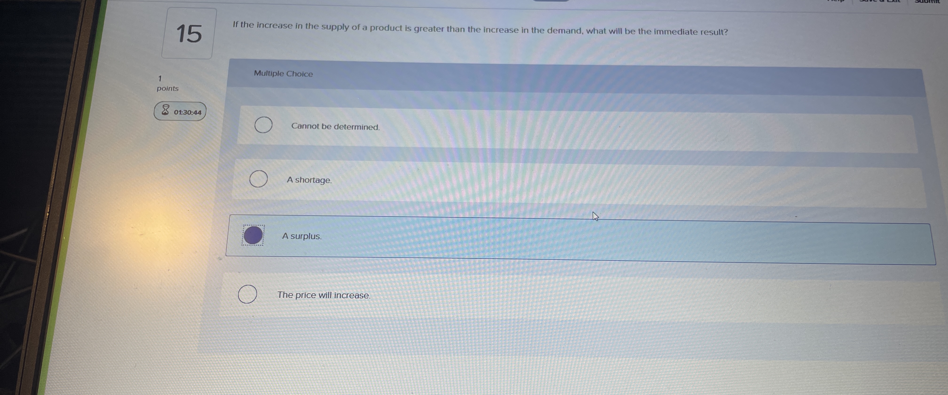 Solved 15 ﻿If the increase in the supply of a product is | Chegg.com