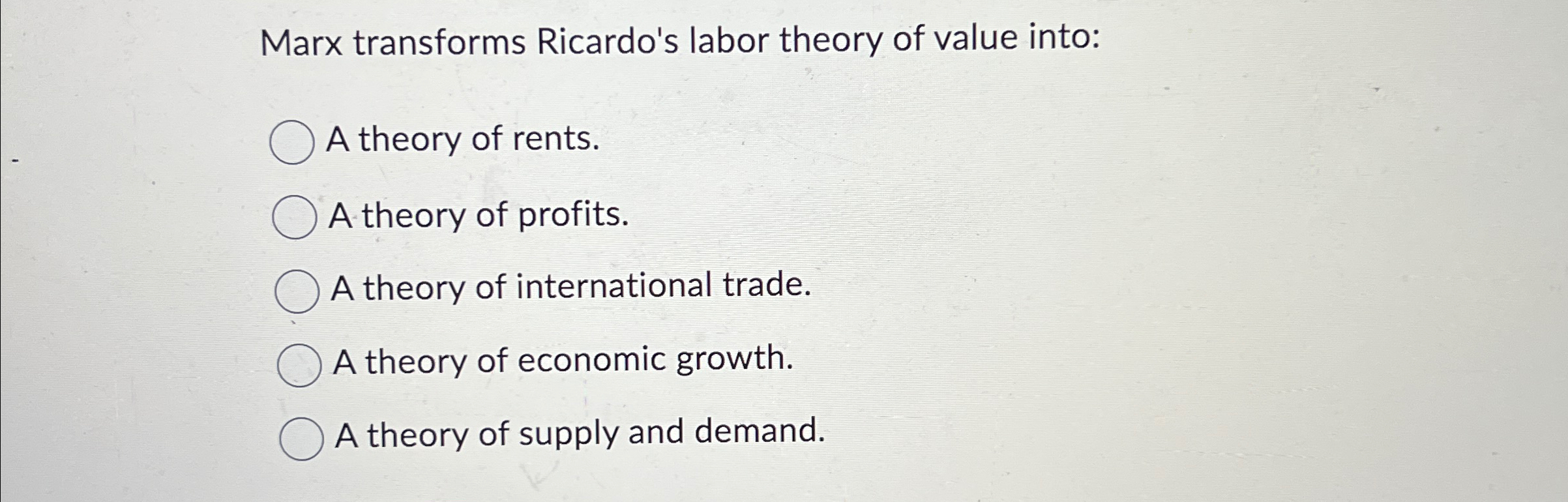 marx labor theory of value summary