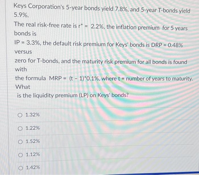 Solved Suppose The Real Risk-free Rate Is 2.8%, The Average | Chegg.com