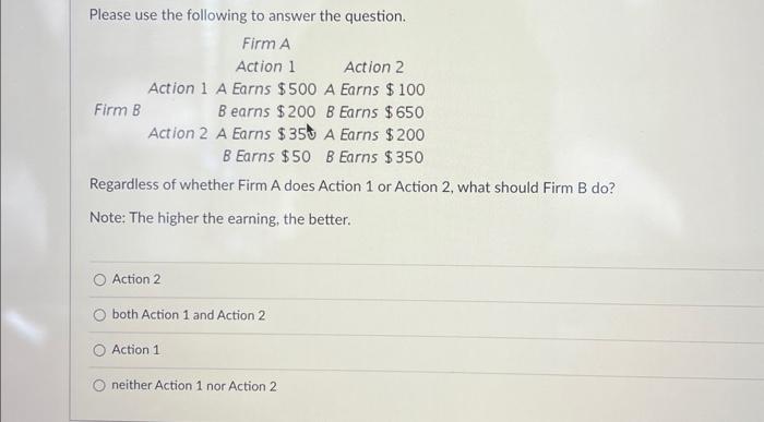 Solved Please use the following to answer the question. | Chegg.com