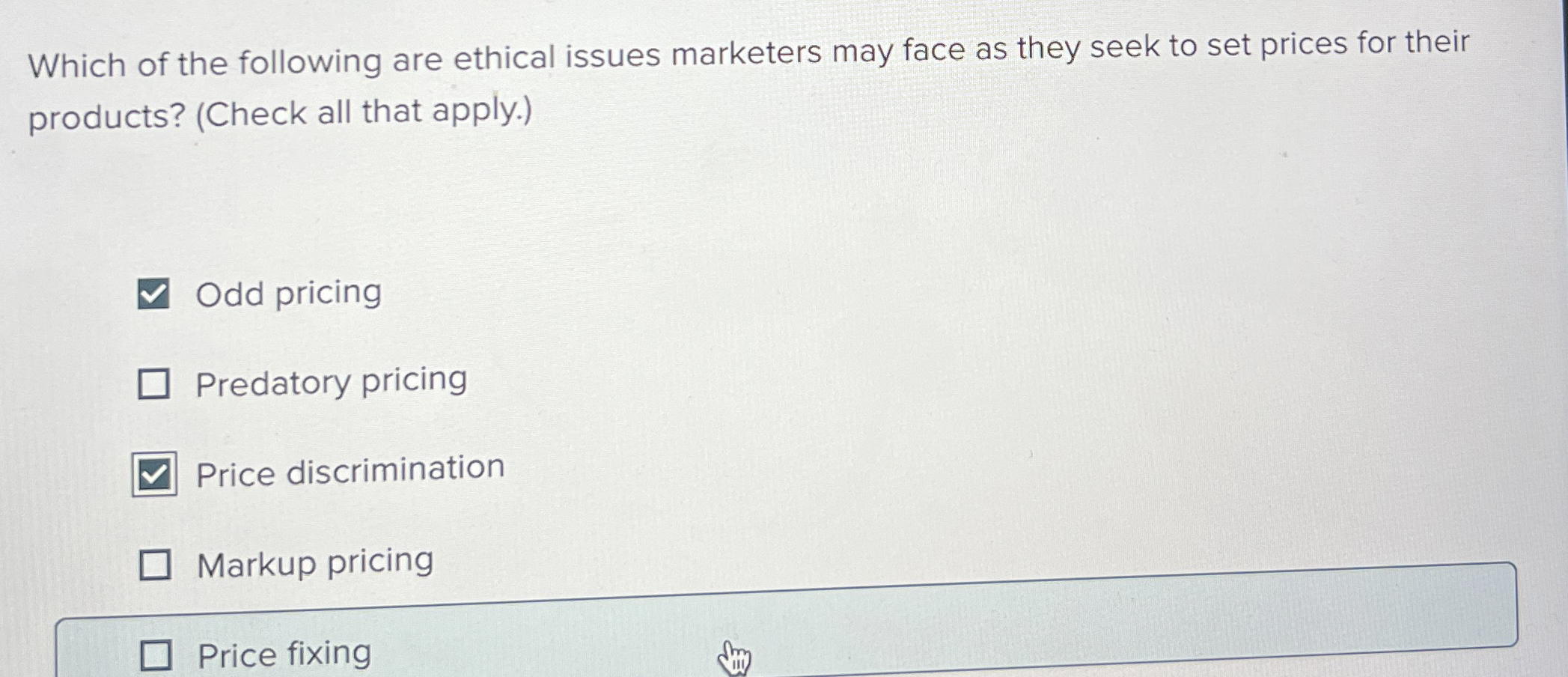 Solved Which of the following are ethical issues marketers | Chegg.com