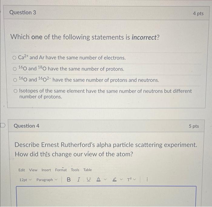 Solved Which one of the following statements is incorrect? | Chegg.com