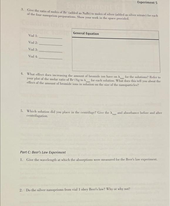 Solved Part B: Obtain Absorption Spectra The | Chegg.com