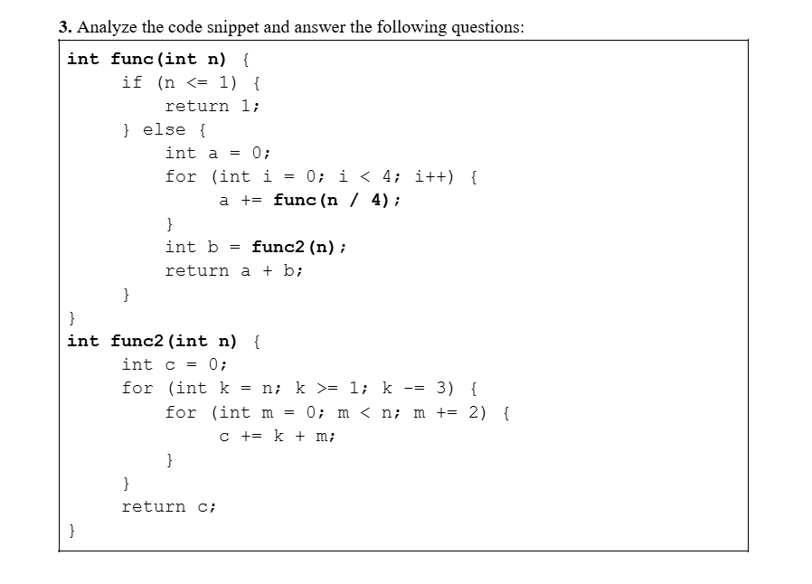 Solved Write the recurrence relation of the function | Chegg.com