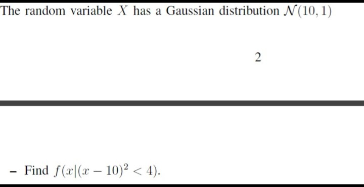 Solved The random variable X has a Gaussian distribution | Chegg.com