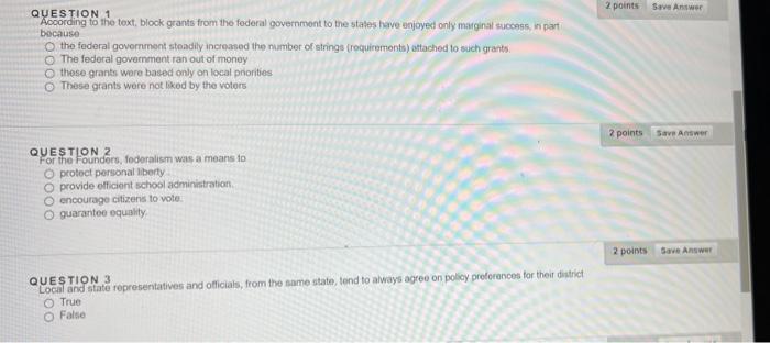 Solved 2 points Save Answer QUESTION Hoording to the text | Chegg.com
