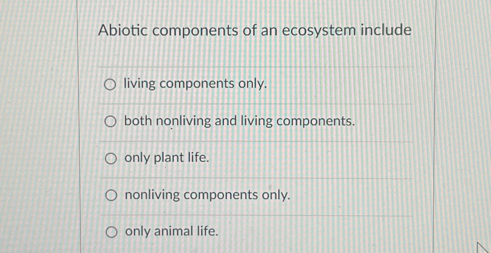 Definition and Importance of Abiotic Components