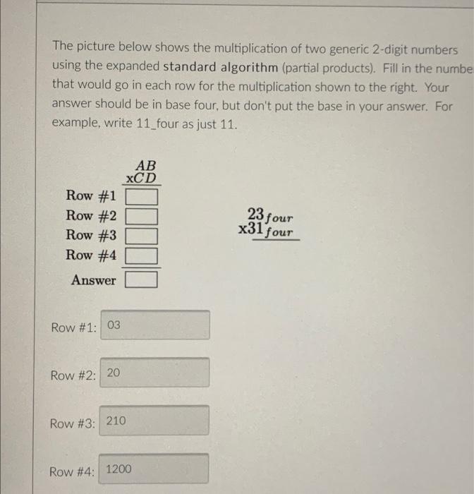 Solved The picture below shows the multiplication of two | Chegg.com