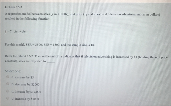 Solved 1. In a multiple regression model, the error term e | Chegg.com