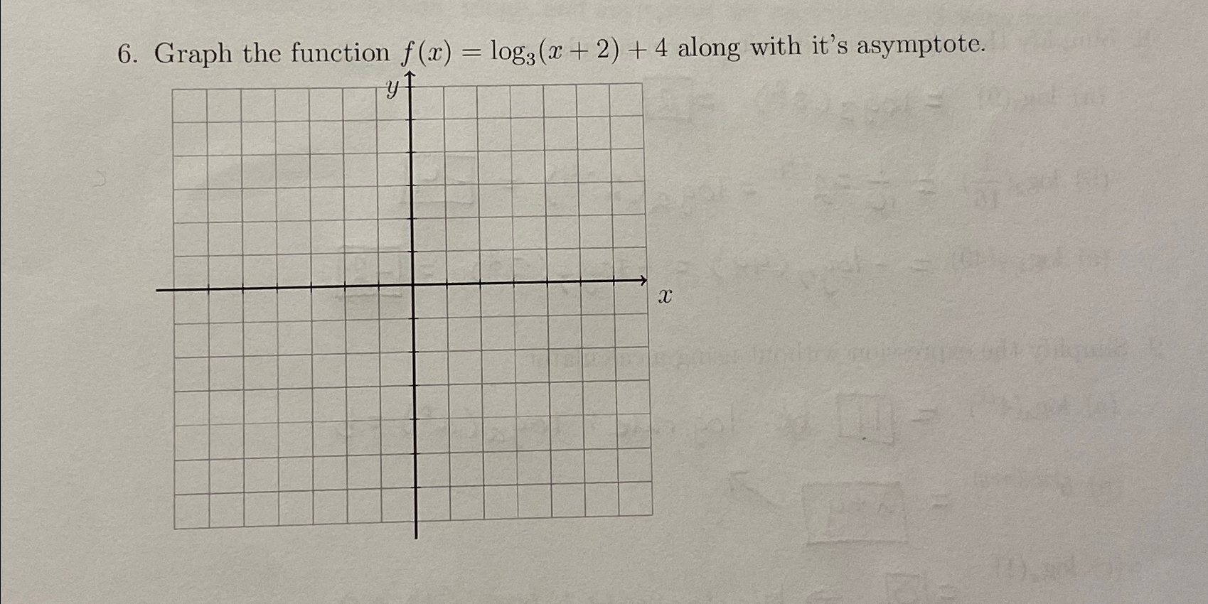 F X Log 3 X 2