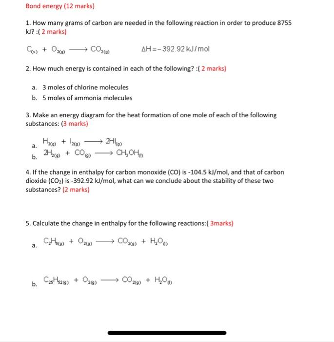 Solved use this formula and want to solve from 1 to 5 the | Chegg.com