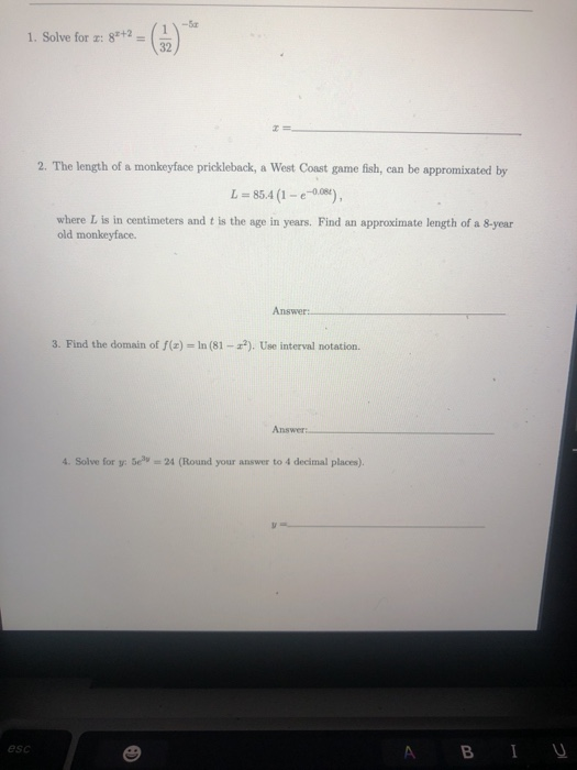 Solved PLEASE WRITE CLEAR AND CIRCLE THE ANSWERS I HAVE A | Chegg.com