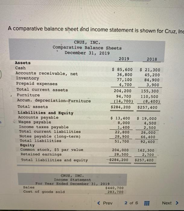 solved-a-comparative-balance-sheet-and-income-statement-is-chegg