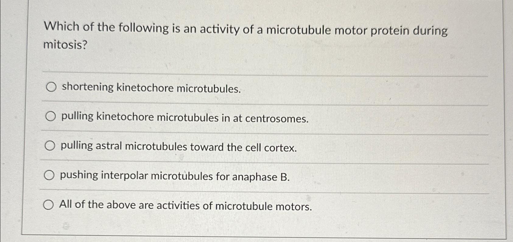 Solved Which of the following is an activity of a Biology Diagrams